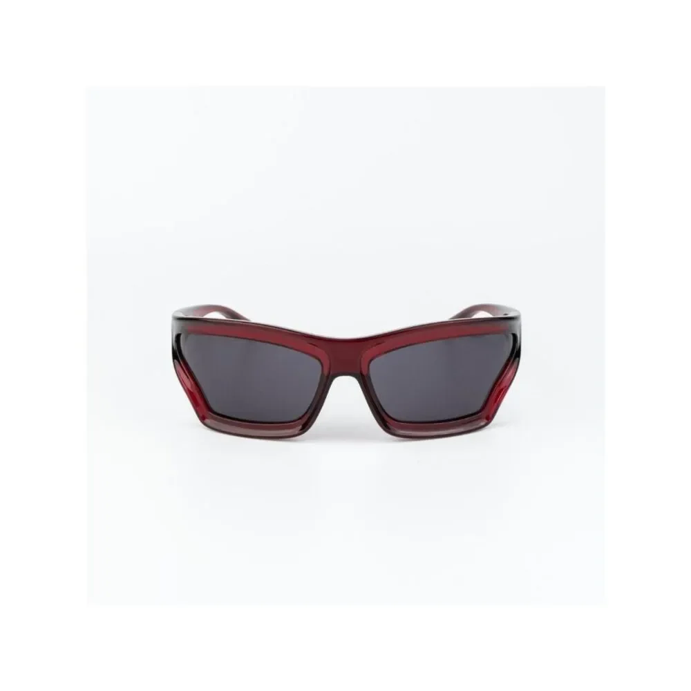 Loewe x PAULA'S IBIZA Men Sunglasses Red Smoke Wraparound LW40143U 66A